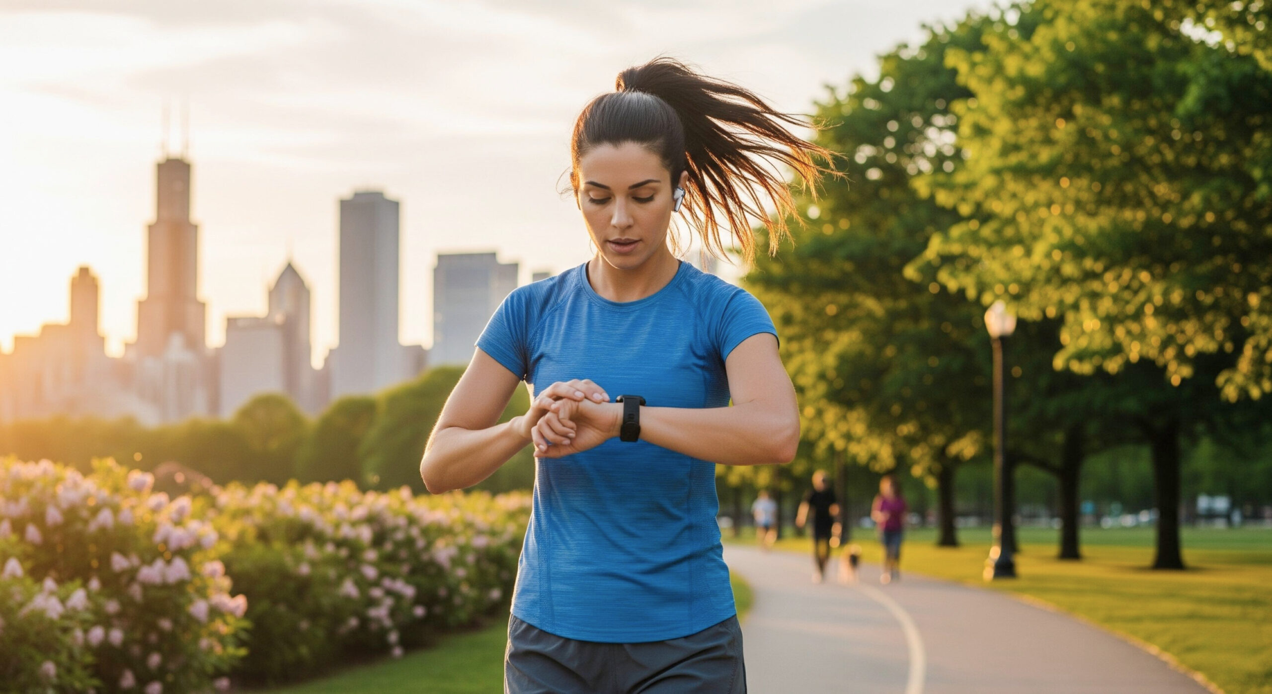 Joyful movement through running outdoors, an essential part of a holistic healthy lifestyle.
