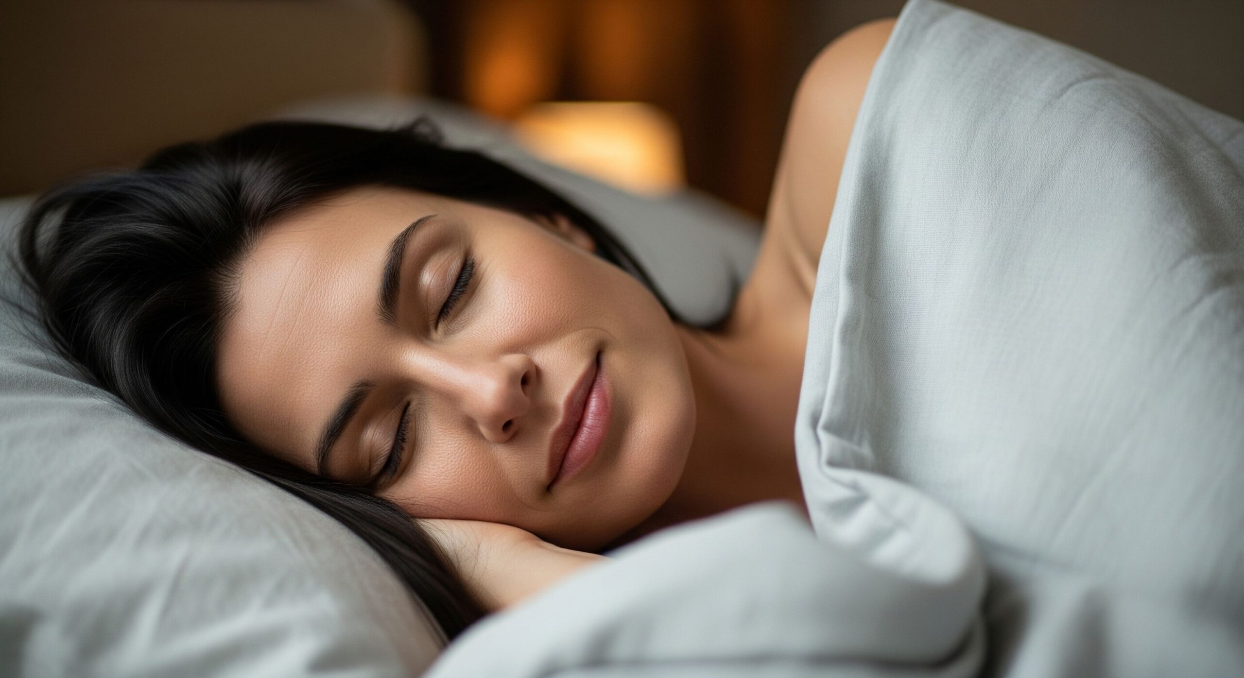 A serene bedroom optimized for quality sleep, a pillar of a holistic healthy lifestyle.