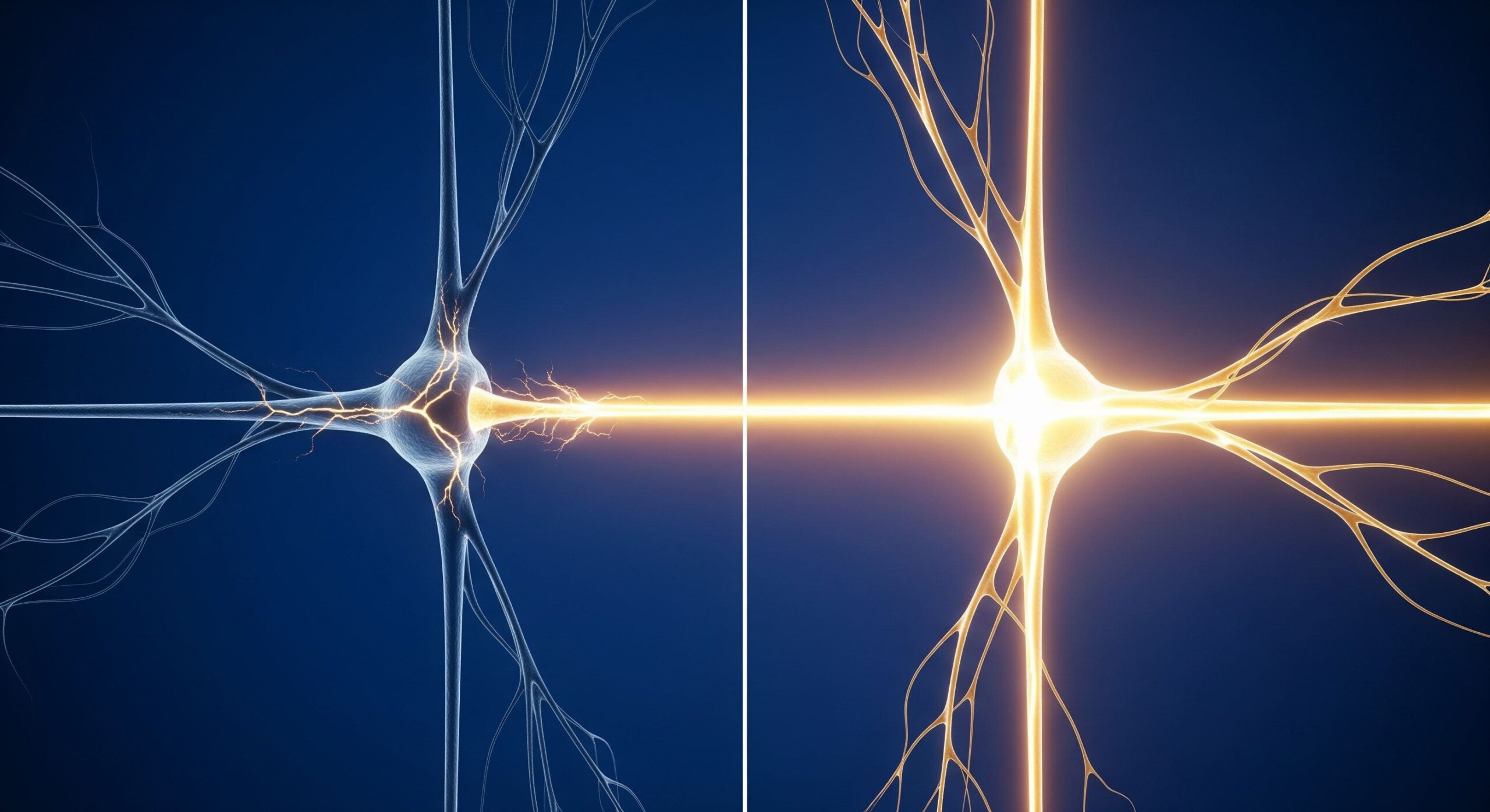 An artistic illustration of a healing neural pathway.